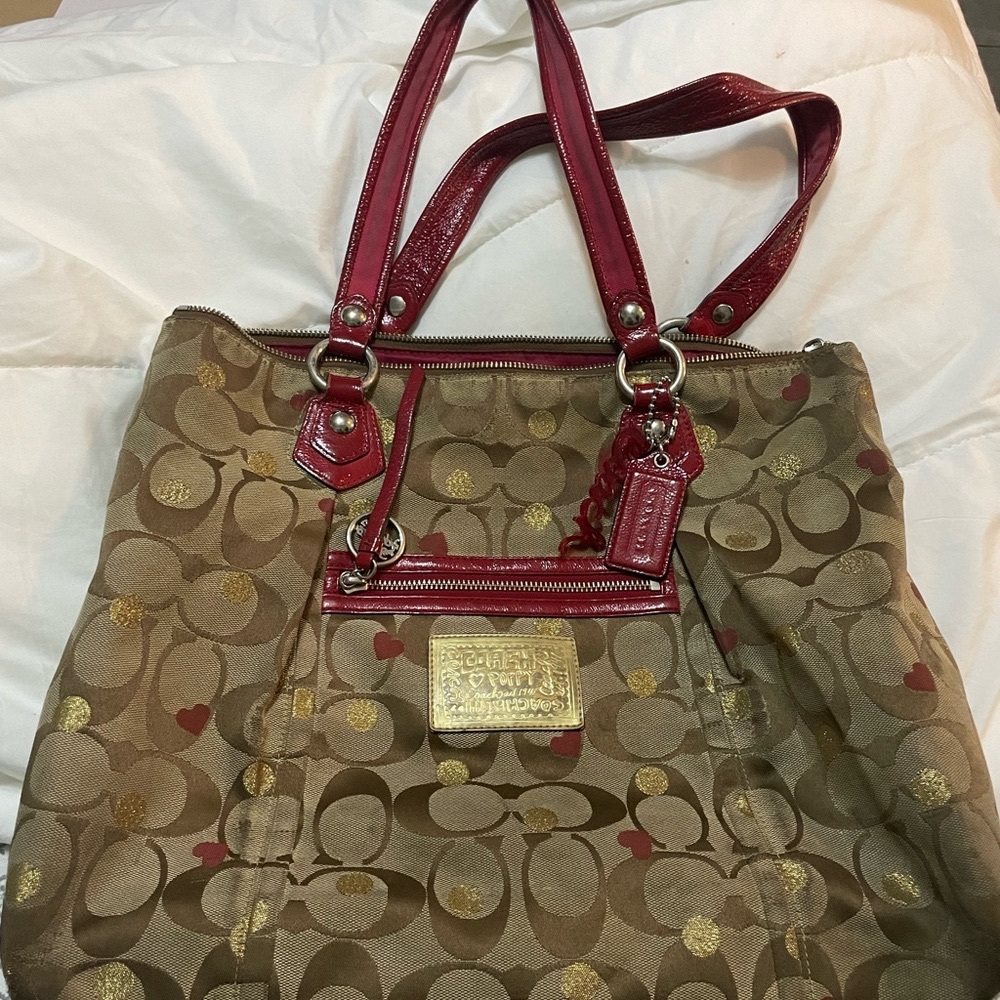 Authentic Coach handbag Red - Picture 2 of 8